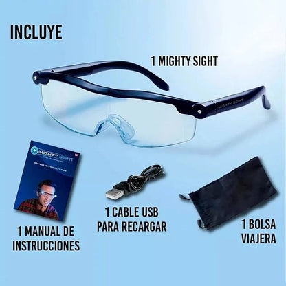 Lentes con aumento y luz led Mighty Sight®️🔎